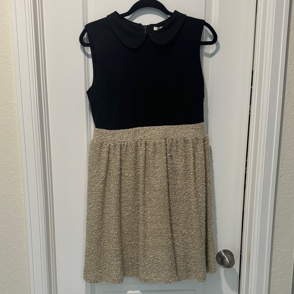 Esley Black and Tan Women’s Casual Dress
